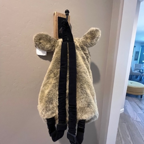 NWT Rare IKEA HOSTLIK Backpack Soft Faux Fur with Koala Bear Ears Unisex - Picture 2 of 11